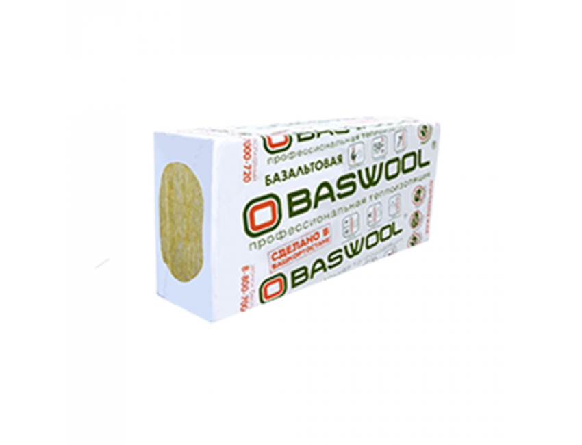 Плиты базальт теплоизоляция BASWOOL ЛАЙТ- 45 1200*600*50 (упак 0,216 м3)